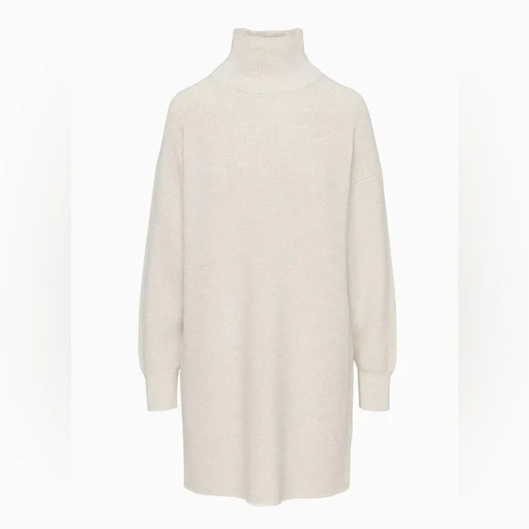 NWOTS Babaton Maclean Oversized merino wool turtleneck sweater dress - Picture 4 of 15